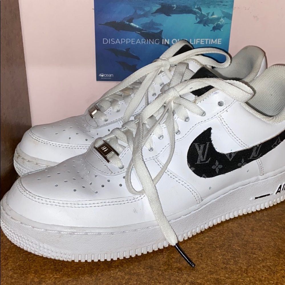Louis Vuitton Nike Air Force Ones Custom